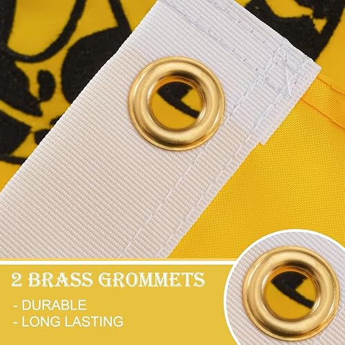 Miniatura 9 de Bradford Bandera de Dont Tread on Me de 4 x 6 pies para exteriores, fabricada en Estados Unidos, bandera bordada de Gadsden resistente con 2 ojales