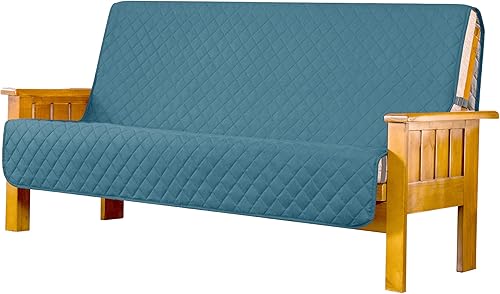 Miniatura 45 de SUBRTEX Juego de funda de sofá incluye fundas de sofá biplaza y silla, protector reversible de muebles de primera calidad con correas elásticas para