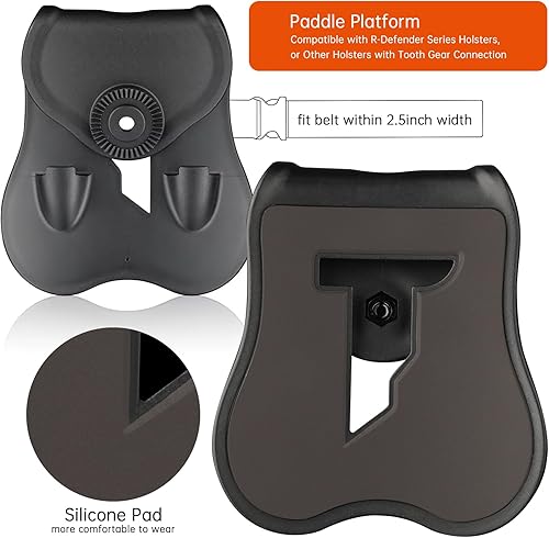 Miniatura 7 de Sig P320 M18 - Funda OWB para Sig P320 M18 Carry de 3.9 pulgadas, liberación de dedo índice | inclinación ajustable | bloqueo automático | cintura