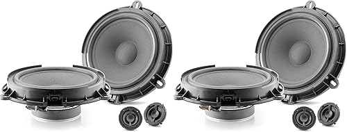 Focal Paquete: 2 pares de kit de componentes Focal IS165 de 2 vías de 6.5 pulgadas