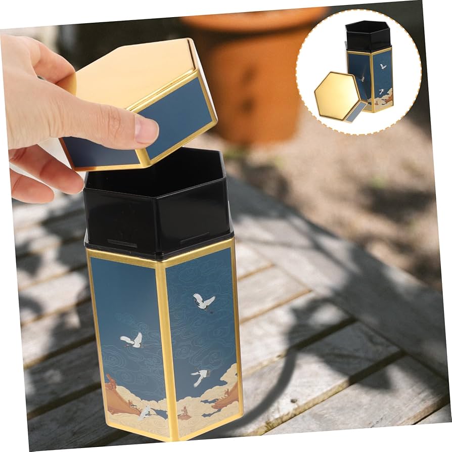 Amazon｜LALADEFIEE レトロティー缶 密封茶葉保存容器 鉄製