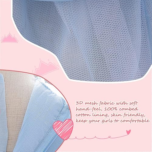 Miniatura 4 de Vestido de bebé de cumpleaños para niña de las flores, vintage, con volantes, para boda, sin mangas, con volantes de tul