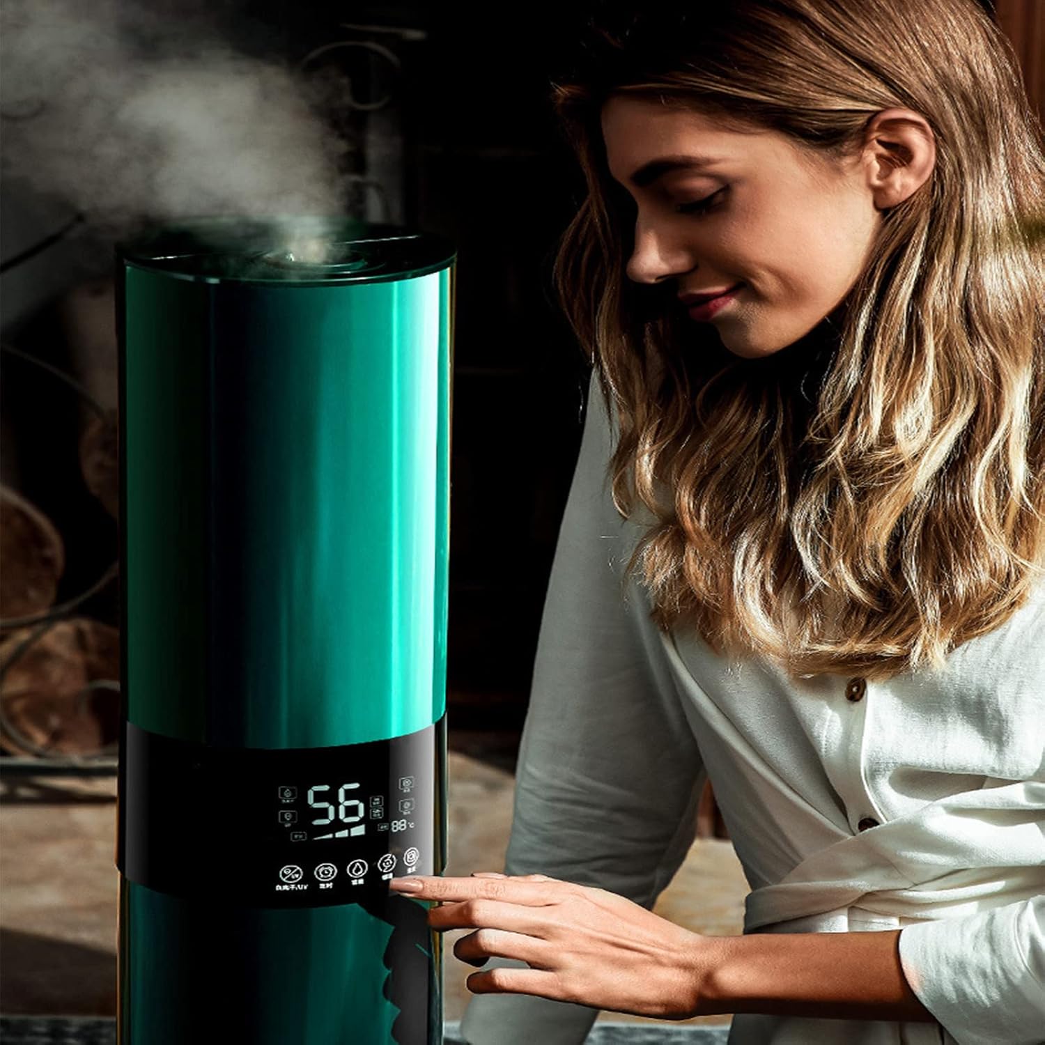 5.5L Humidifiers for Bedroom Home Large Room Whole House Baby Room and Office Plant Humidifier Indoor Whisper-Quiet Operation