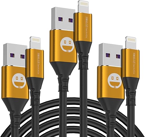 Paquete de 3 cargadores con certificación MFi para iPhone de 1,82 mt, cable de cargador para iPhone 12, 11 iPhone 8 Pro X XS Max XR7 Plus6 Plus6