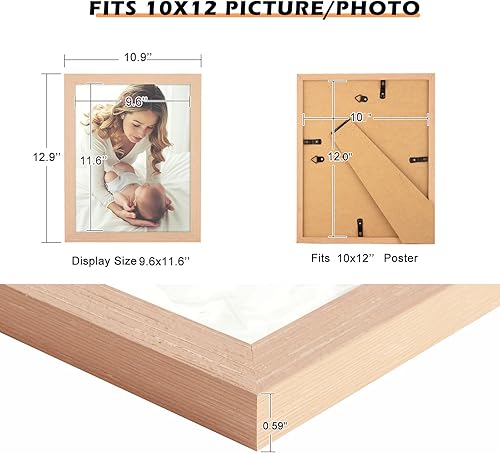 Vista 433 de Marco gris rústico de 18 x 24 pulgadas, marco para póster de 18 x 24 pulgadas, color gris envejecido, grande, retro, natural, 24 x 18 pulgadas