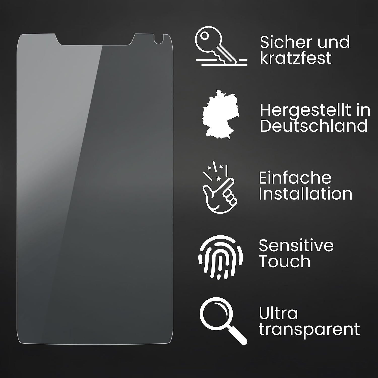 Bruni Screen Protector compatible with Motorola Razr i Protector Film, crystal clear Protective Film (Set of 2)