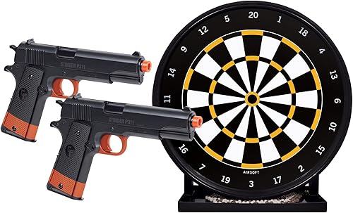 Miniatura 4 de GameFace Defender Strike kit con rifle electrónico de aire comprimido automático y semiautomático y pistola 1911 a resorte de aire comprimido de un