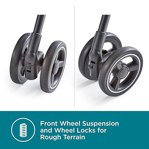 Miniatura 8 de Contours Itsy - Cochecito ligero para bebés y niños pequeños, ultra resistente, compacto, listo para viajar, plegable con una sola mano, asa de