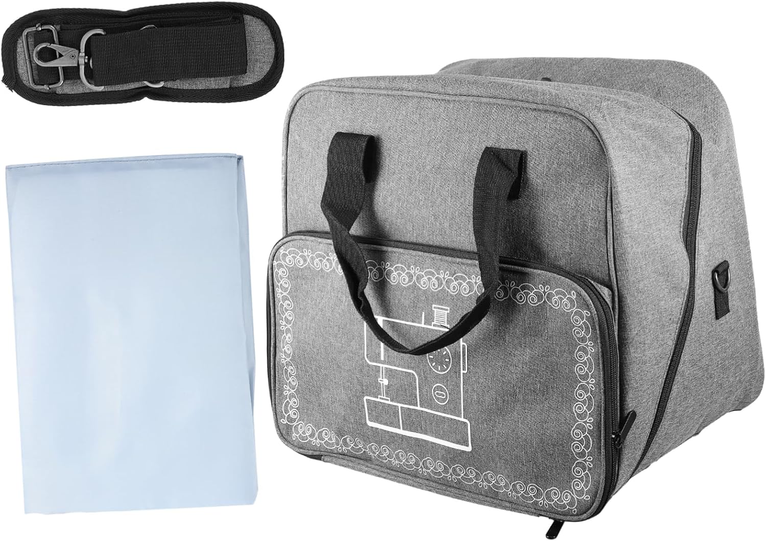 Holibanna Sewing Machine Tote Bag Durable Oxford Carrying Case for Travel Storage Lightweight Organizer for Personal Household Items Capacity for Accessories