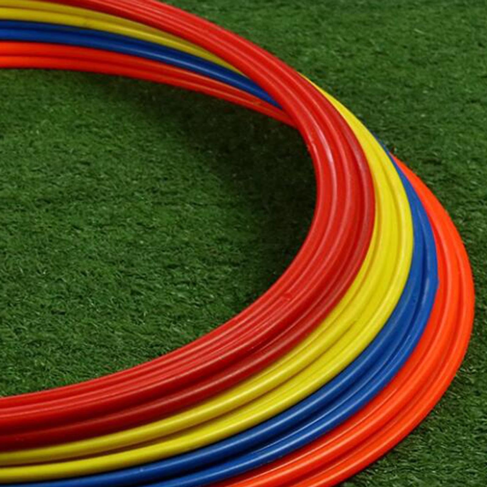 12 Aros de Agilidad, Aros de Velocidad, Aros de Salto Versátiles, Círculo de Velocidad para Ejercicios, Juegos, Fútbol, ​​Gimnasia y Otros Deportes