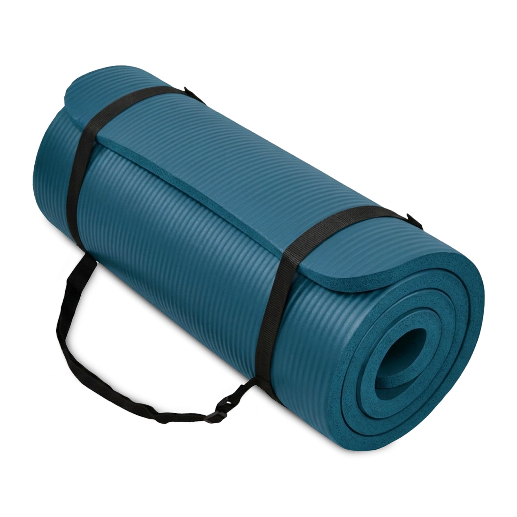 BalanceFrom 1-inch Thick 71x24 Inches Extra Thick Exercise Yoga Mat, Navy