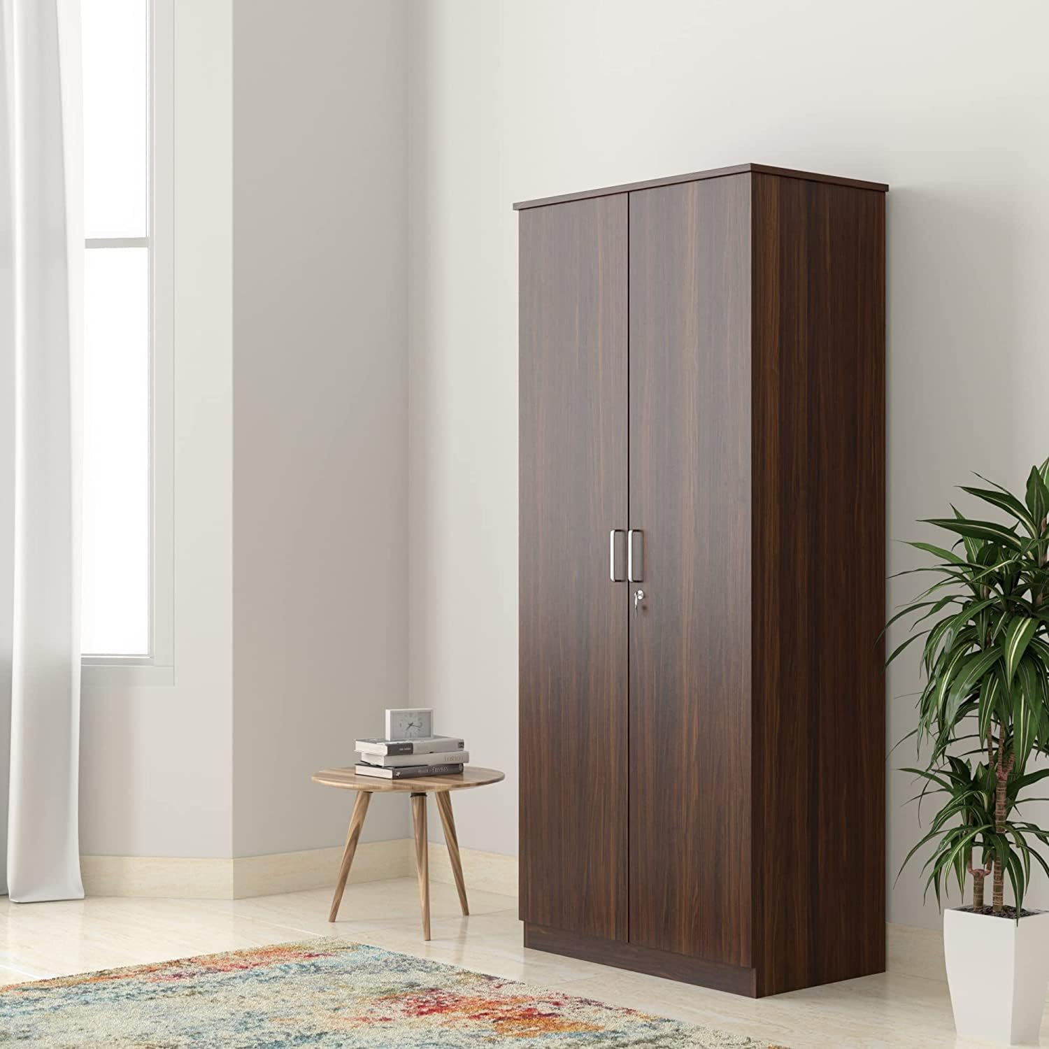 See full amazon price history chart for Amazon Brand - Solimo Rendes Engineered Wood Wardrobe, Walnut, 2 Door Amazon Brand - Solimo Rendes Engineered Wood Wardrobe, Walnut, 2 Door (B0CZP6CCNX) Amazon Price History, Amazon Price Tracker