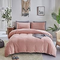 Vista 26 de Houseri - Juego de ropa de cama para niños pequeños con diseño de osos, juego de funda de edredón para niñas y niños, funda de edredón de conejo