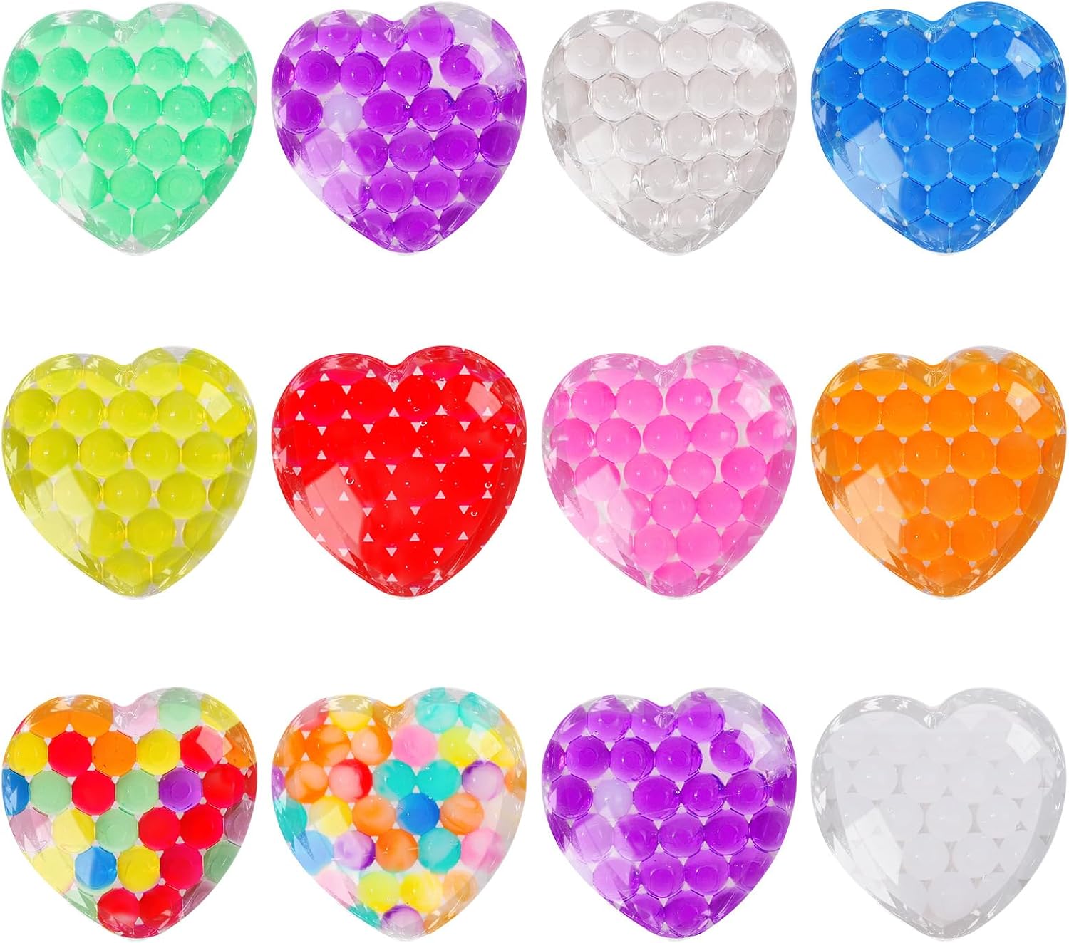 Easter Stress Balls, Heart Squeeze Balls Squishies Fidget Toys for Easter Party Favor Classroom Prizes Gifts for Friend Family,Desk Decoration