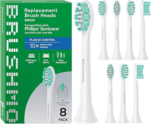 sonimart Premium de recambio para cepillo para polvo de dientes para Philips Sonicare ProResults 4Pack Fit Essence Plaque Control Salud de las sonimart Premium de recambio para cepillo para polvo de dientes para Philips Sonicare ProResults 4Pack Fit Essence Plaque Control Salud de las
