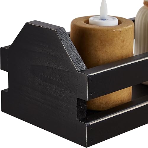 Miniatura 6 de Bandeja para tanque de inodoro, cesta de almacenamiento de papel higiénico, decoración de granja, decoración de tanque de inodoro, organizador de