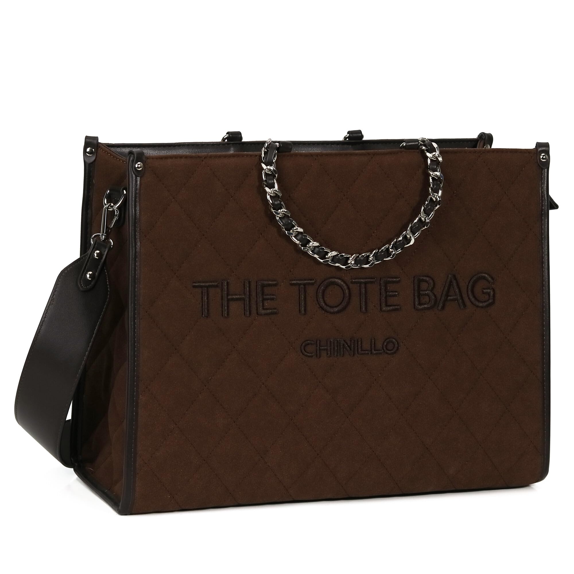 Chinllo Laptop Tote Bag for Women Top Handle Satchel Purse and Handbags Work Compartment with Shoulder Strap