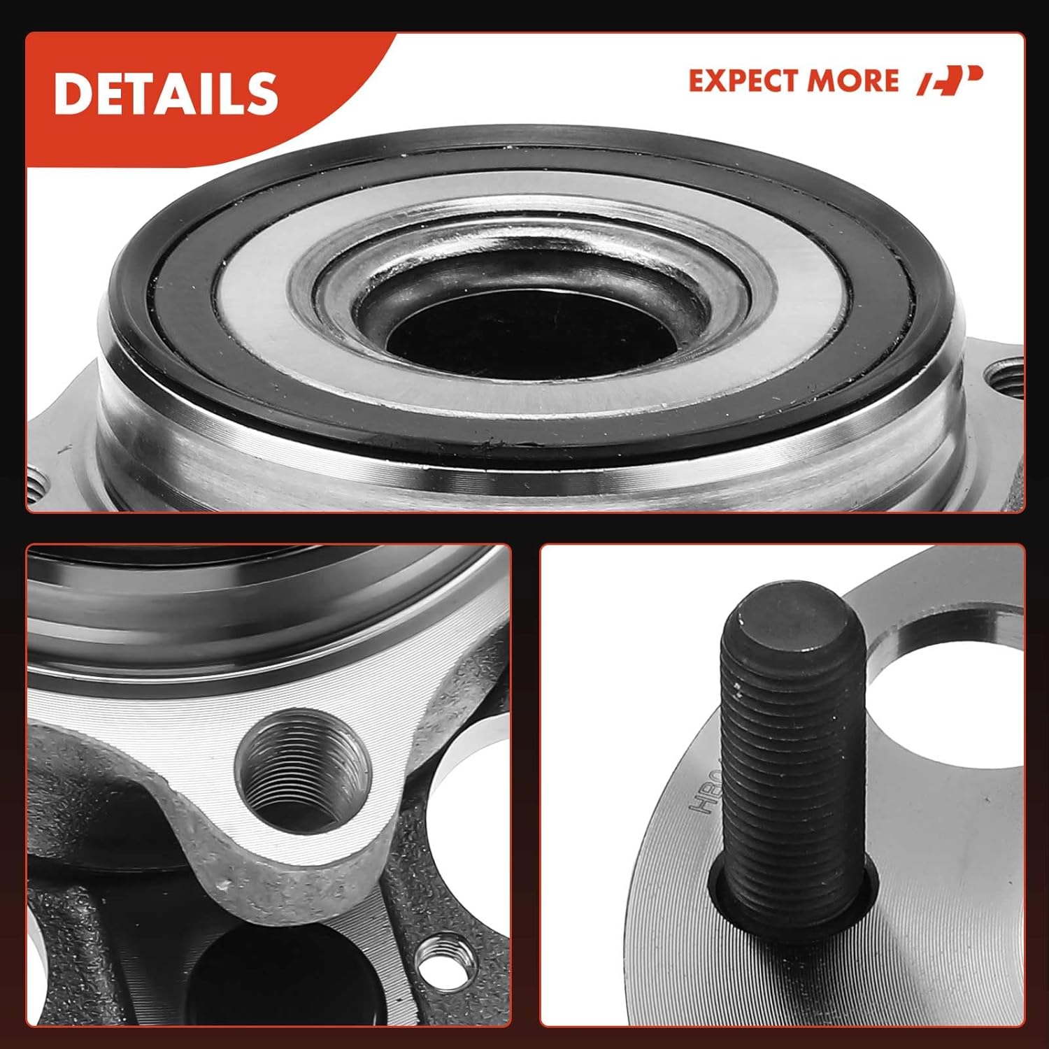 A-Premium 2 x Rear Wheel Bearing and Hub Assembly with 5-Lug Compatible with Honda Ridgeline 2017-2022