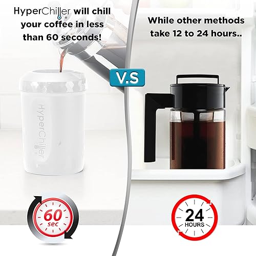 Miniatura 8 de HyperChiller HC2W - Enfriador de café helado patentado, nuevo, mejorado, más fuerte y más duradero. Listo en un minuto, reutilizable para té helado,