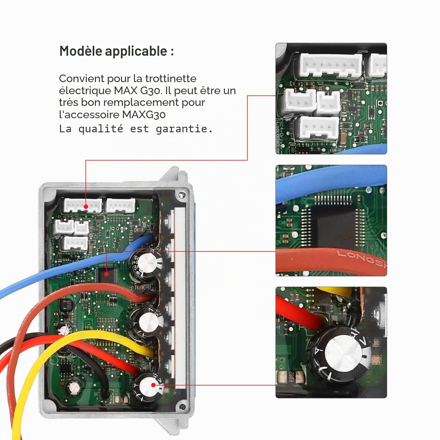 Max G30 Tableau de Bord Contrôleur Central amélioré v3.0 Compatible avec Segway ninebot Max G30 Scooter électrique