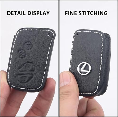 Miniatura 4 de Monong Funda de cuero para llavero, repuesto para Lexus ES350 GS300 GS350 GS350 GS350 GS430 GS430 GS450h ISC IS250 IS350 LS460 LS600h (modelo B),
