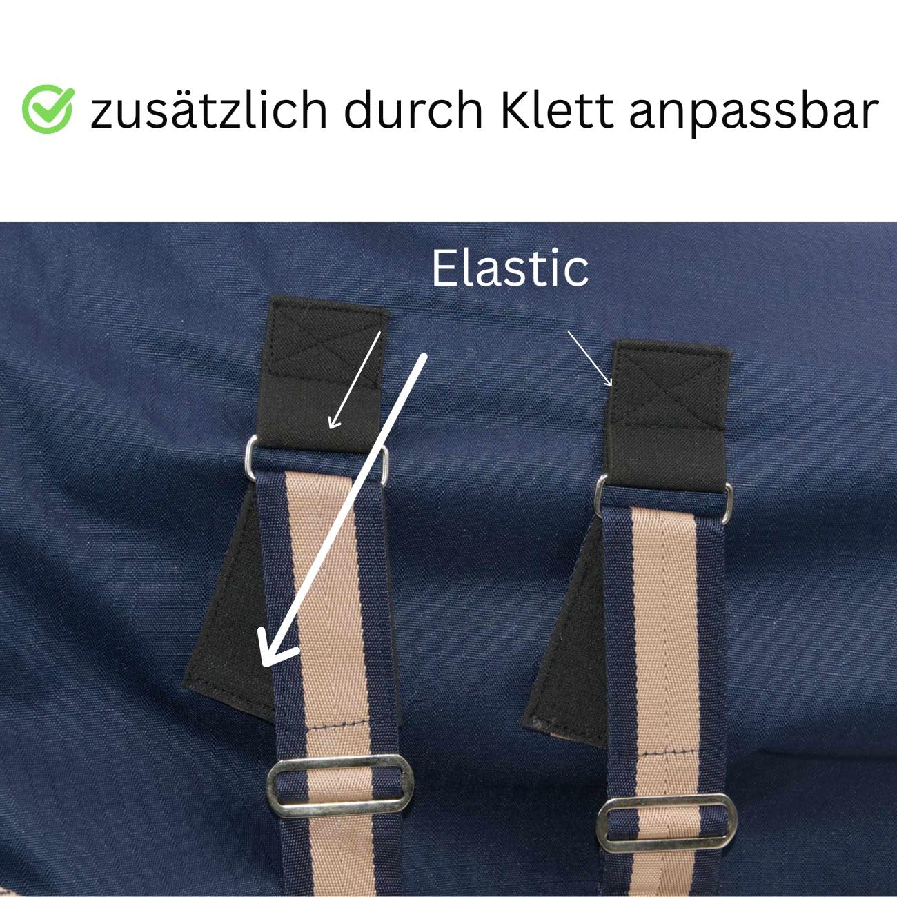 AMKA Fohlendecke Outdoordecke POTRO verstellbar 600 Denier 200 g
