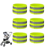 Vista 1 de Paquete de 6 bandas reflectantes para cochecitos de alta visibilidad, reflectantes, reflectantes, reflectores, de seguridad, identificador