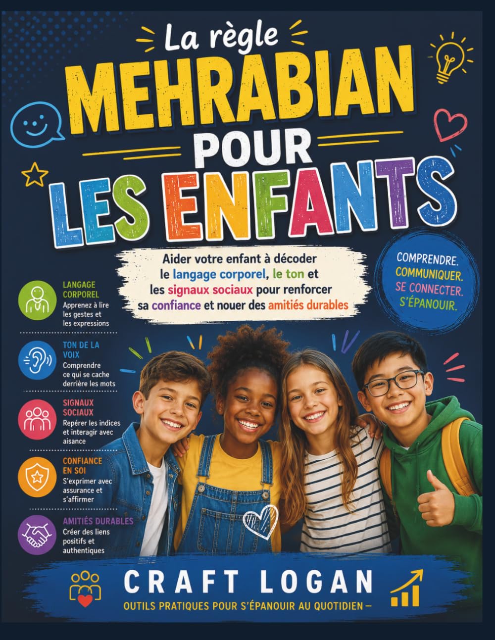 La règle Mehrabian pour les enfants: Aider votre enfant à décoder le langage corporel, le ton et les signaux sociaux pour renforcer sa confiance et nouer des amitiés durables