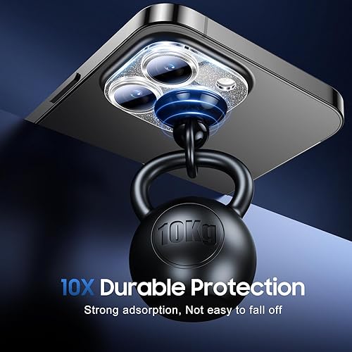 Miniatura 45 de UniqueMe [Paquete de 3 protectores de lente de cámara compatibles con iPhone 14 Pro Max/iPhone 14 Pro, vidrio templado, [compatible con fundas]