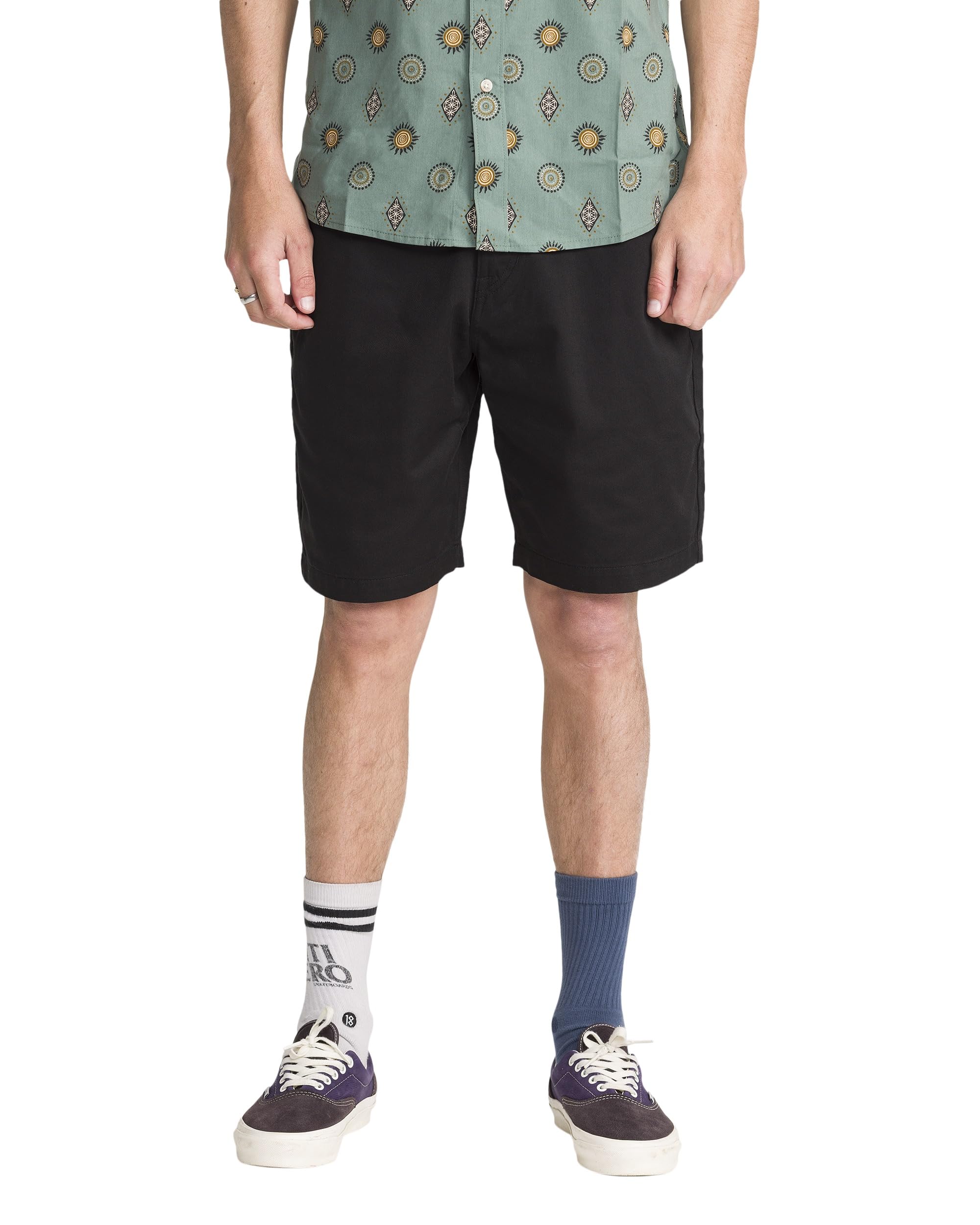 Volcom Men's Frickin Drifter 20" Chino Walk Short, Black-New, 34