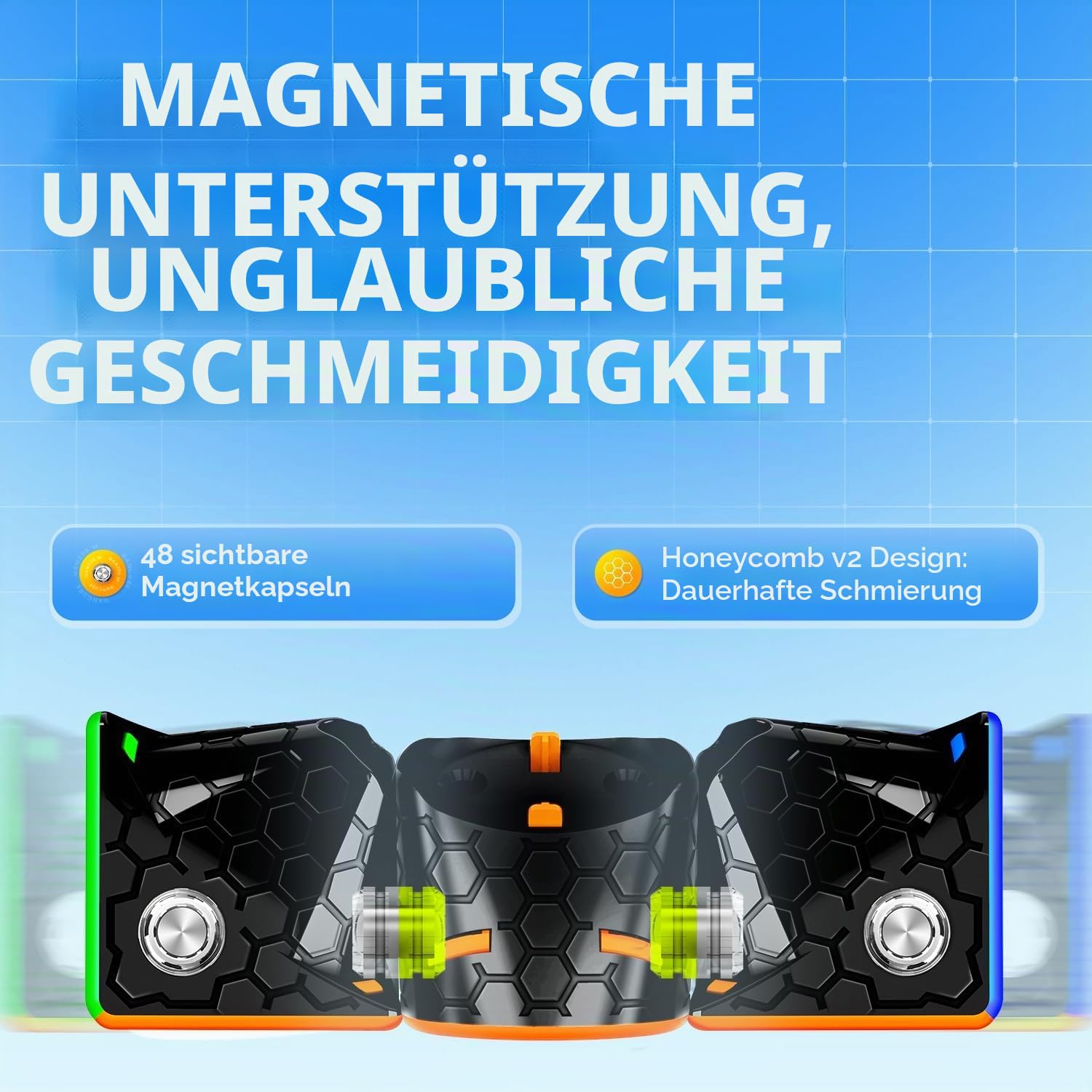Monster Go 356 EDU Magnetisch Zauberwürfel & GAN 356 M Lite 3x3 Speed Cube