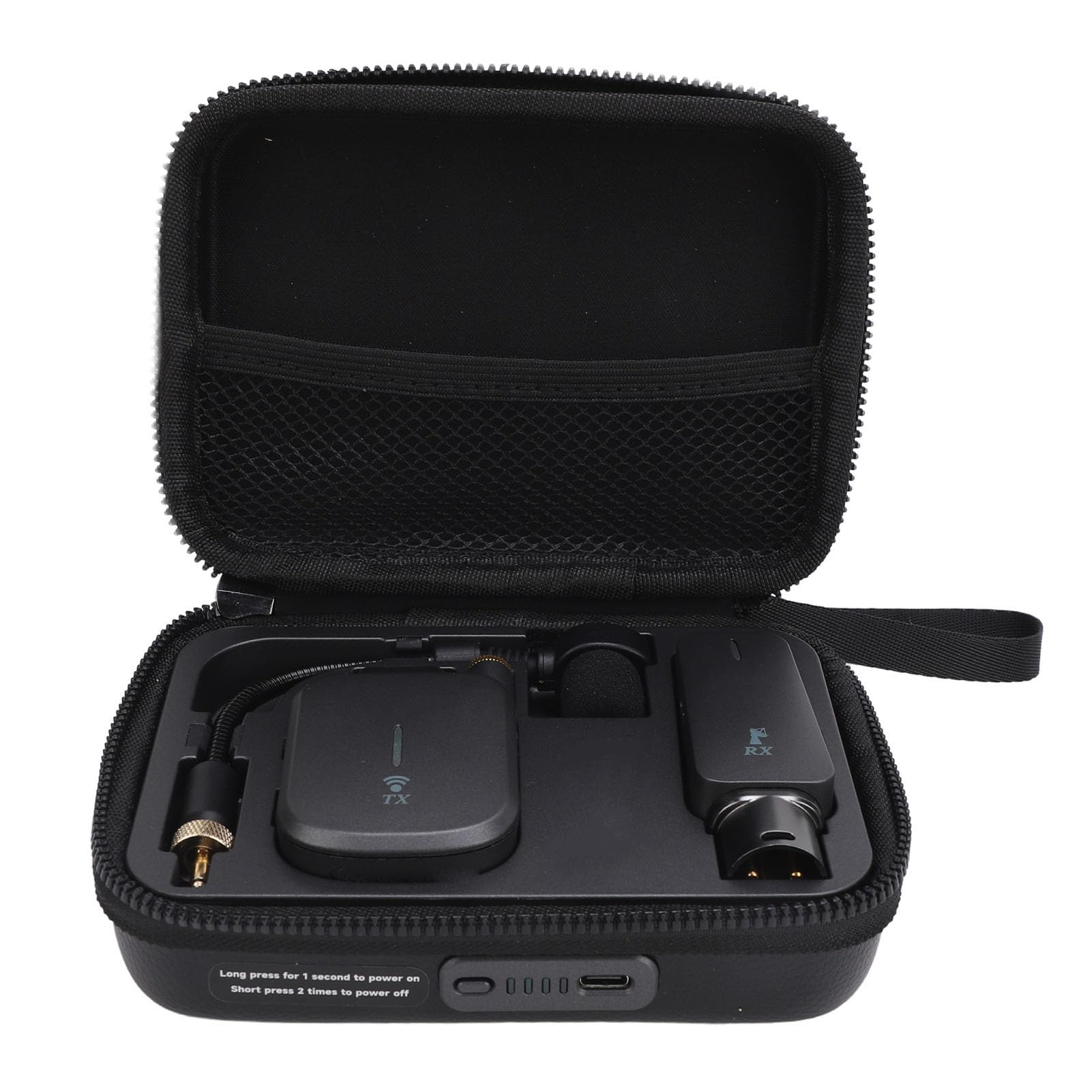 Alomejor microfonico per sassofono wireless UHF banda di frequenza 652-663 MHz trasmissione stabile, qualità del suono chiara, batteria integrata