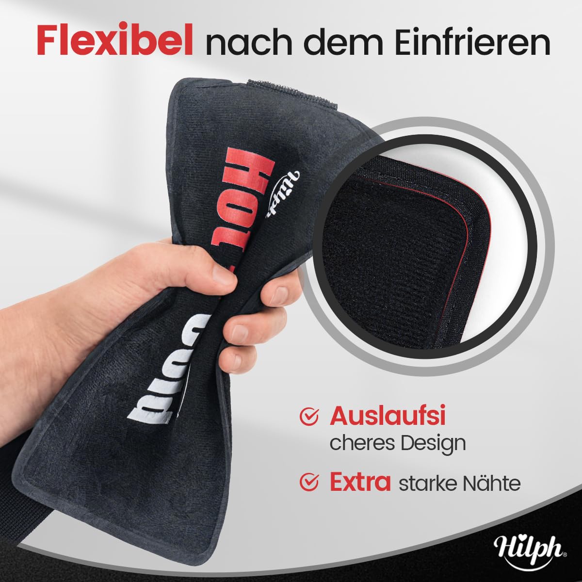 Hilph Compresa de Hielo de Gel Reutilizable, 2 Compresas de Hielo para Terapia de Calor y Frío para Lesiones, Almohadilla de Gel Caliente Frío para Cara, Cabeza, Ojos Cansados, Muelas del Juicio