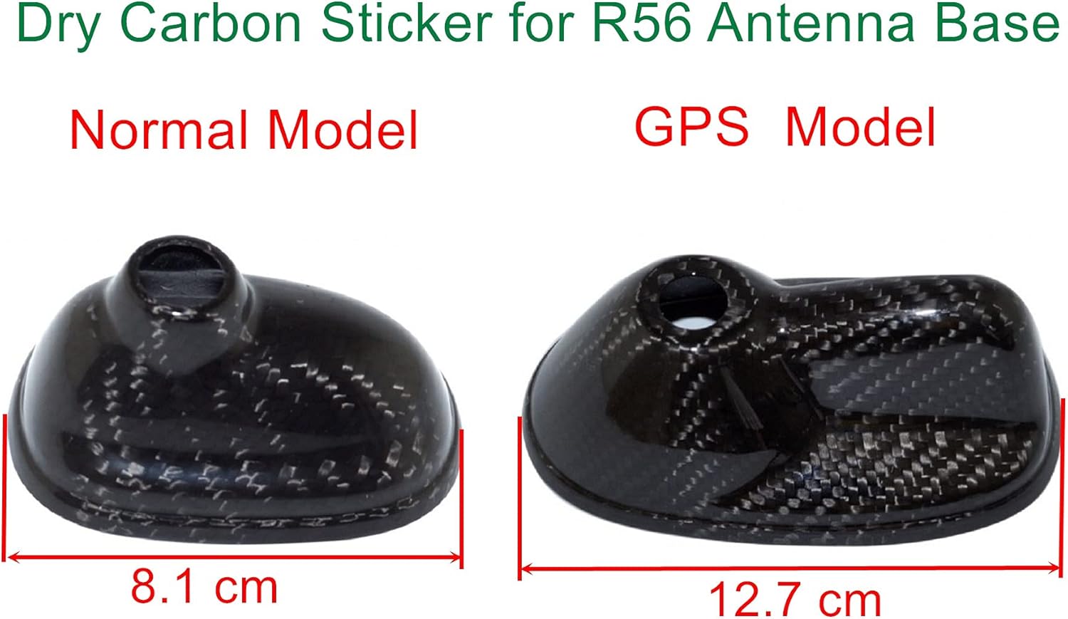 Crazy Clearance Dry Carbon Fiber Antenna Cover with GPS Model for Mini Cooper R56
