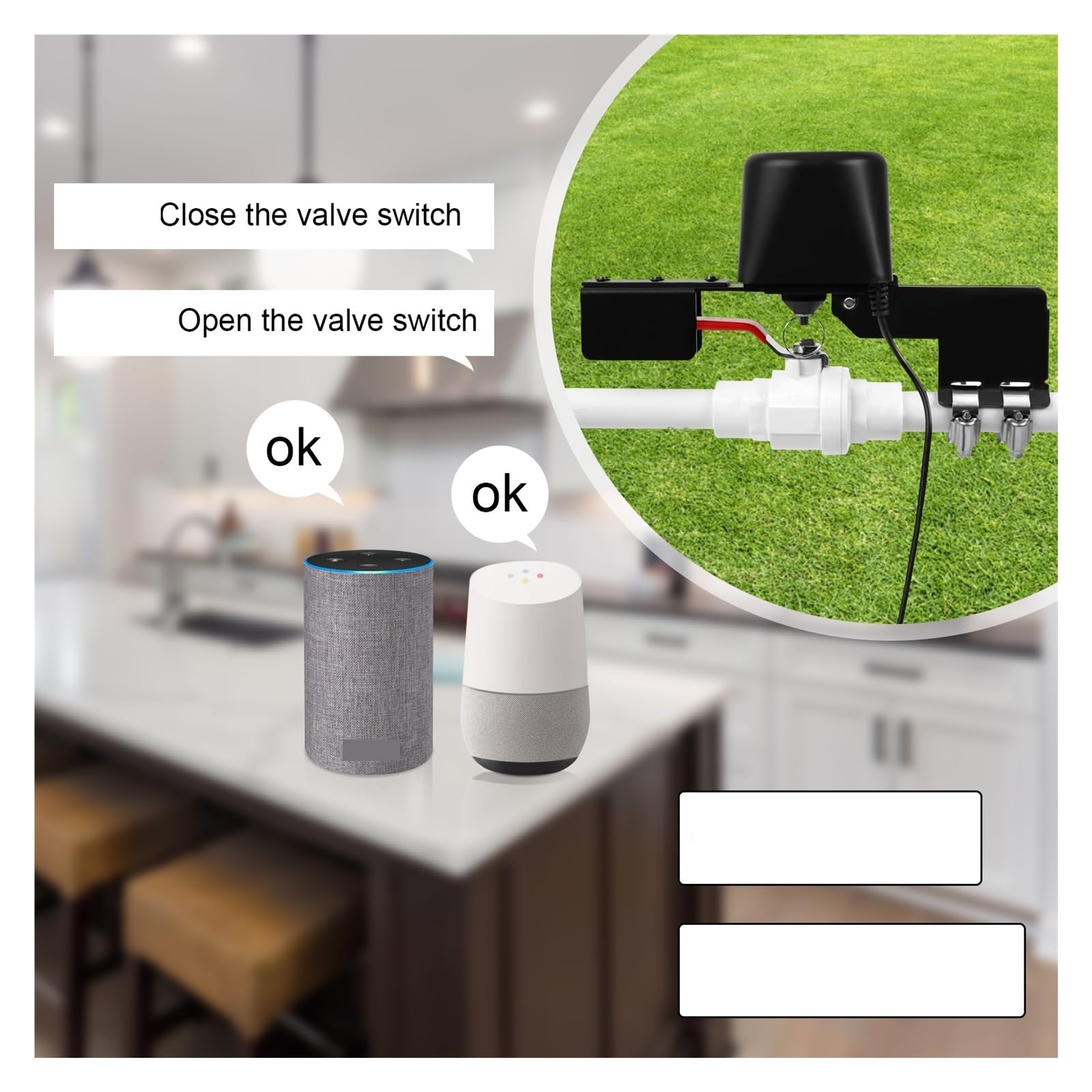 Tuya WiFi Zigbee Automatyczny Sterownik Zaworu Gazowego Podgrzewacza Wody Inteligentny Manipulator Zdalnego Sterowania W Domu Praca OszczęDność Wody(Zigbee)