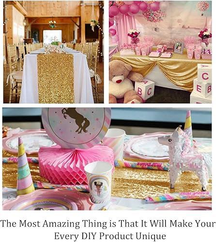 Vista 20 de Pardecor The Yard - Tela de malla con purpurina para coser, paño brillante (2 yardas, borgoña)