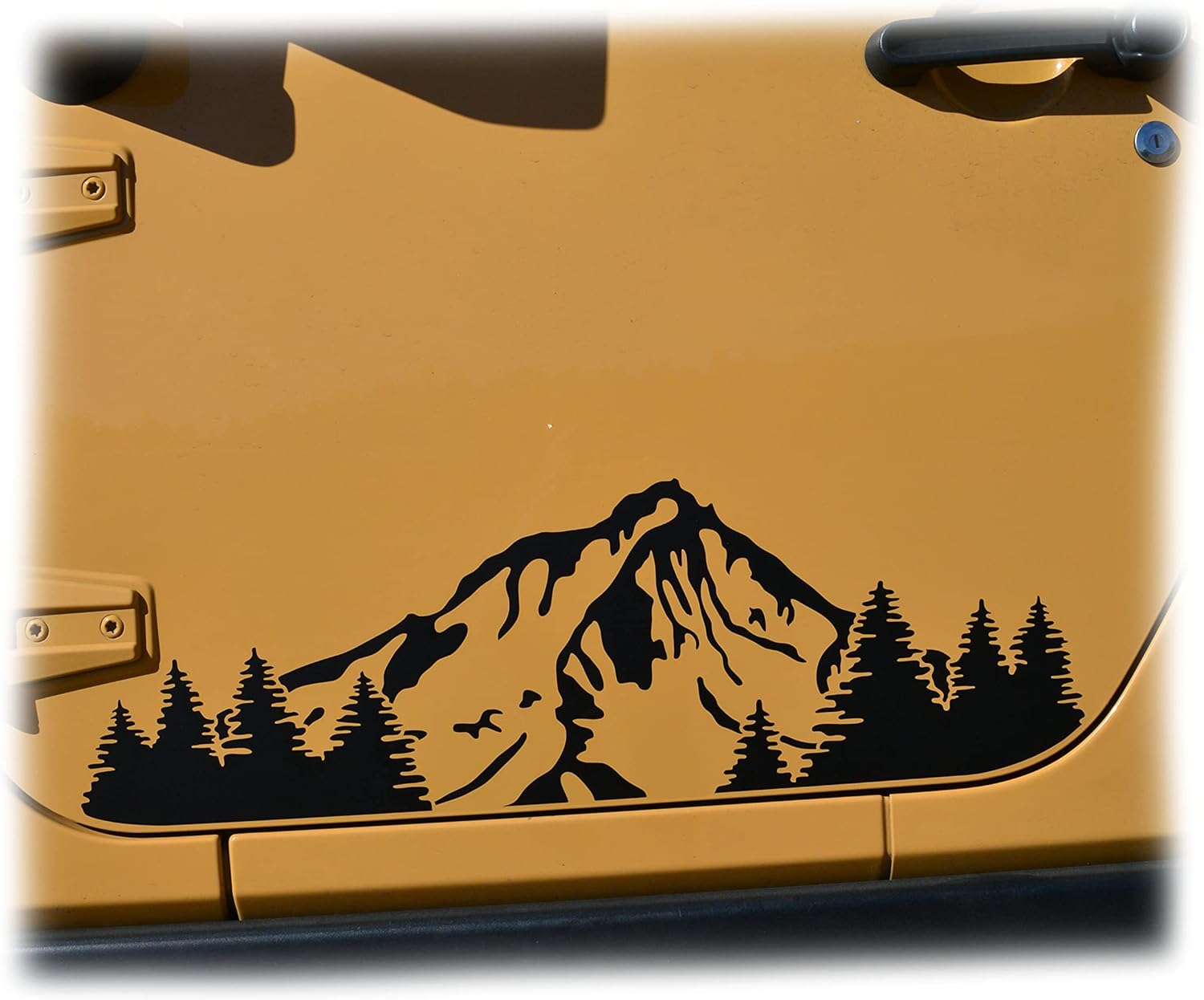 Mountain and Trees for Doors of TJ, JK, JL Jeep Wrangler and JT Gladiator (JL 2 Door Wrangler (2018-Present))