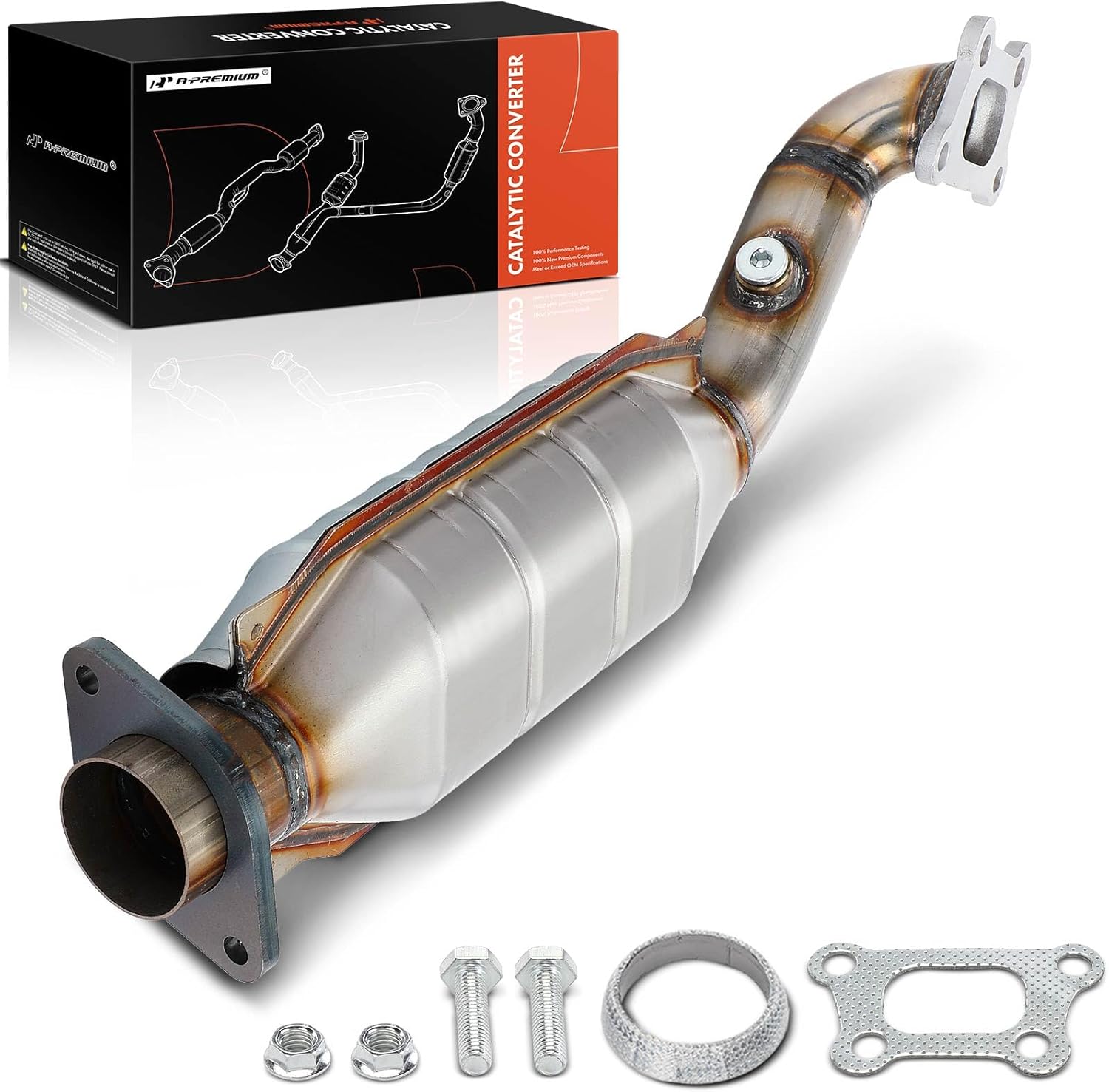 A-Premium Front Catalytic Converter with Gasket Kit Direct-Fit Compatible with Cadillac CTS 2010-2019, 3.0L 3.6L, E.P.A. Compliant