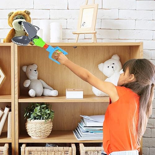 Miniatura 6 de ArtCreativity Mano robot de tiburón, 1 unidad, agarrador de tiburón, juguete de criatura para niños, agarre de animales de plástico duradero,