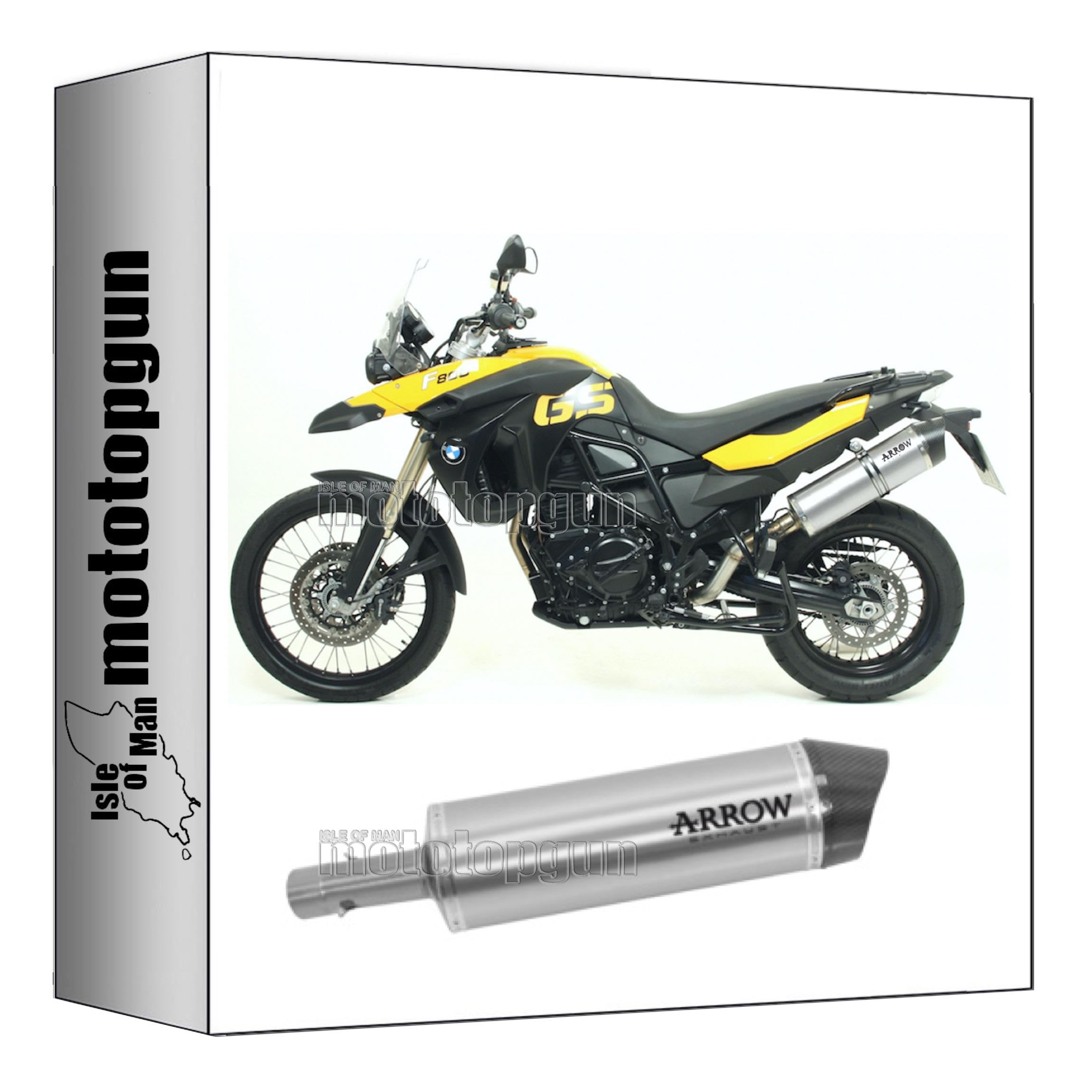 Escape homologado Arrow Maxi Race-Tech con fondo carby mejora el rendimiento de BMW F800GS 4