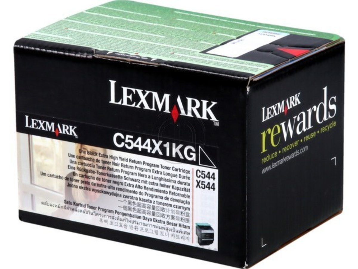 Toner black Lexmark X 544 DN cartouche d'origine C544X1KG haute capacité 6000 pages - 4