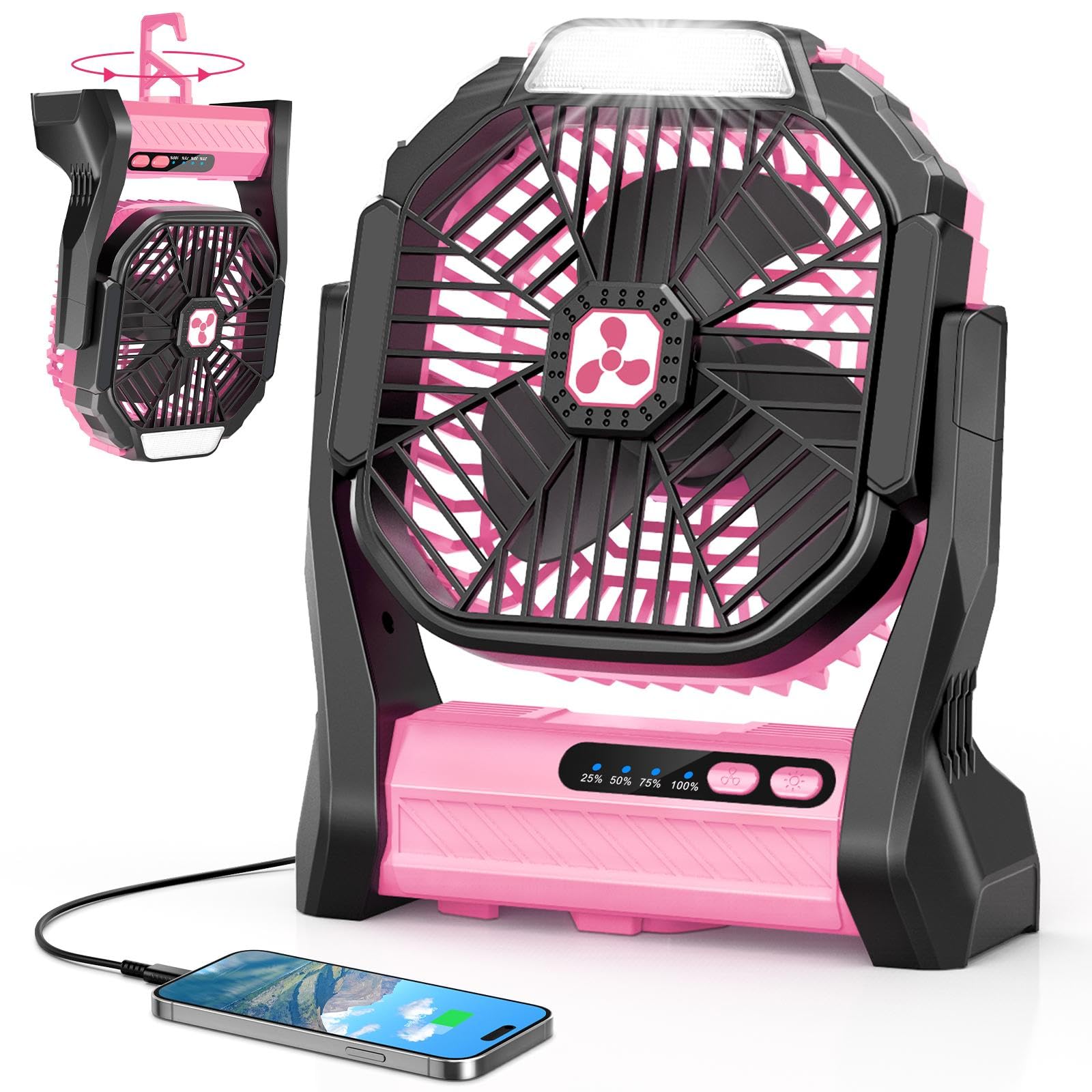 Peouix Portable Rechargeable Fan 20000mAh