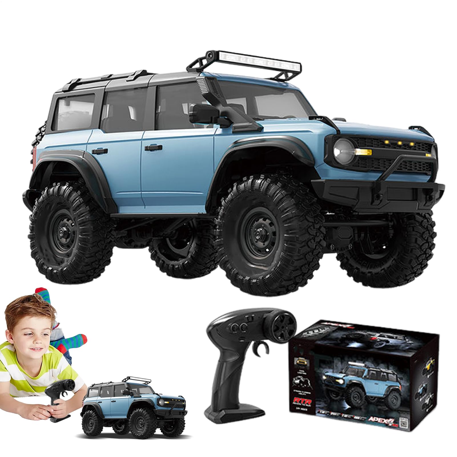 Pojazd Terenowy Model Ciężarówki LED Zabawka | Szybki model pojazdu 1 16 Dla Dzieci, Chłopców, Dziewczynek, Dorosłych, Na Zewnątrz, Impreza, Urodziny, Rozrywka,