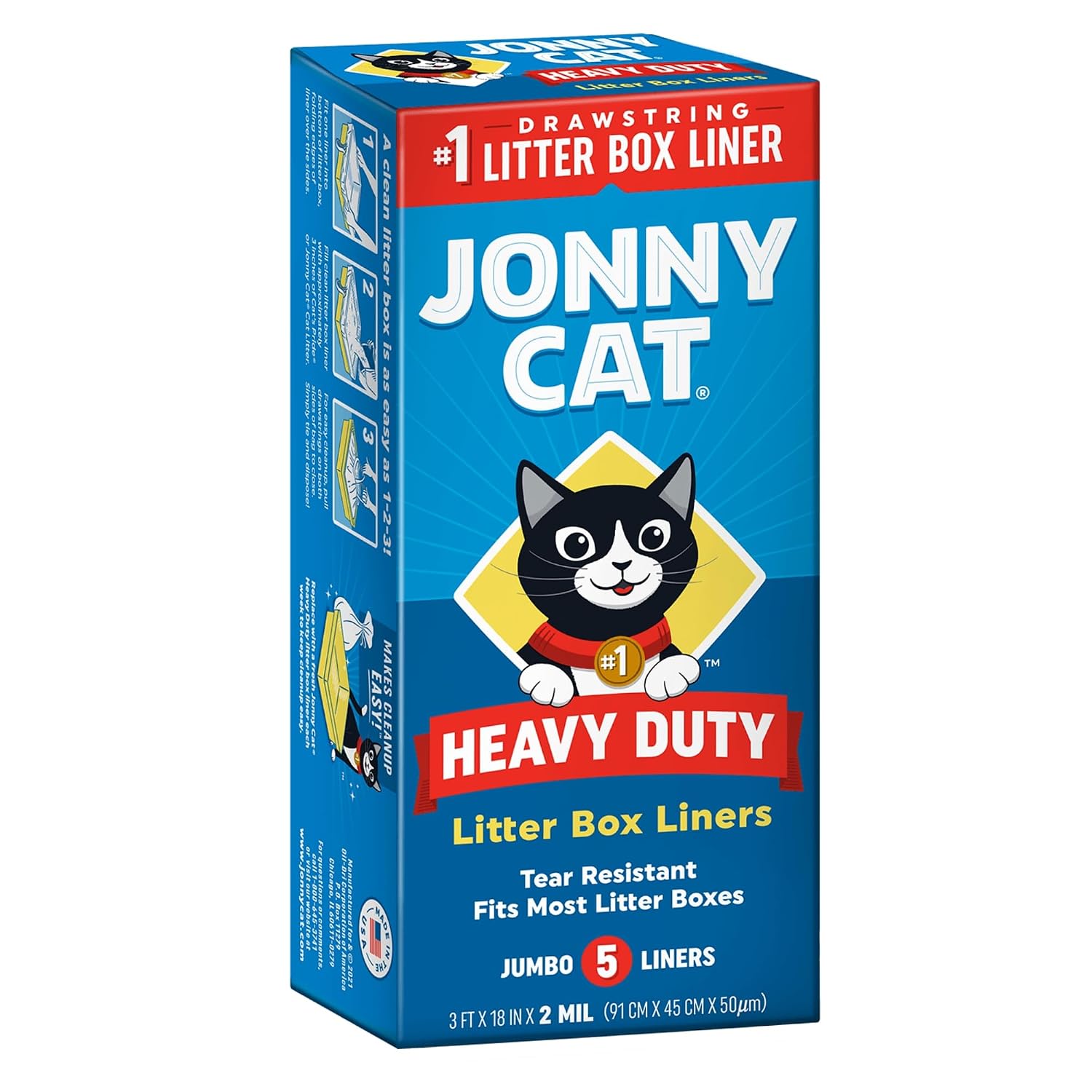 Jonny Cat Heavy Duty Litter Box Liners, Jumbo, 5 Liners-Box - Review, Price and Buying Guide