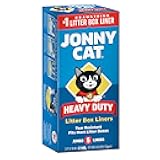 Jonny Cat Litter Box Liners: Heavy Duty - Tear & Leak Resistant - Drawstring Close - Jumbo, 5 Count