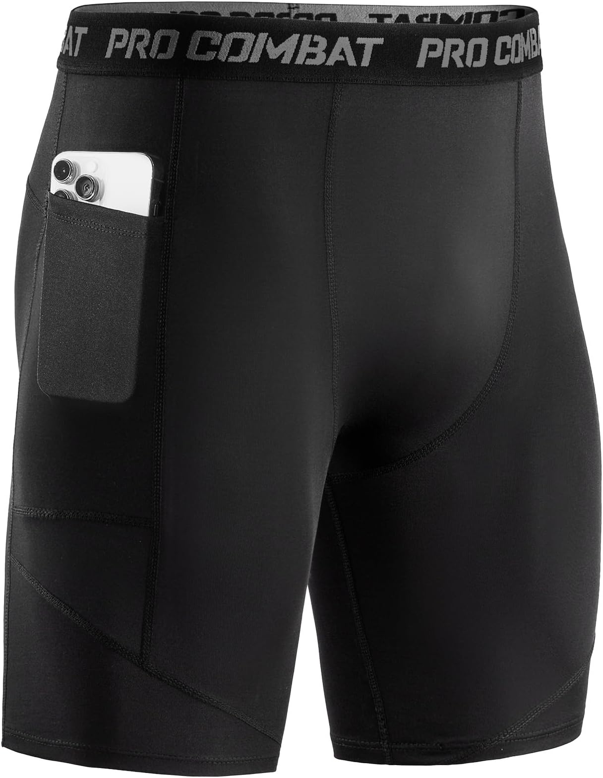 Compression Shorts Men, 1 Pack or 3 Packs Gym Running Shorts with Pockets Sports Anti Chafing Underwear Base Layer Shorts Quick-Drying Fabric Undershorts Men’s Workout Shorts