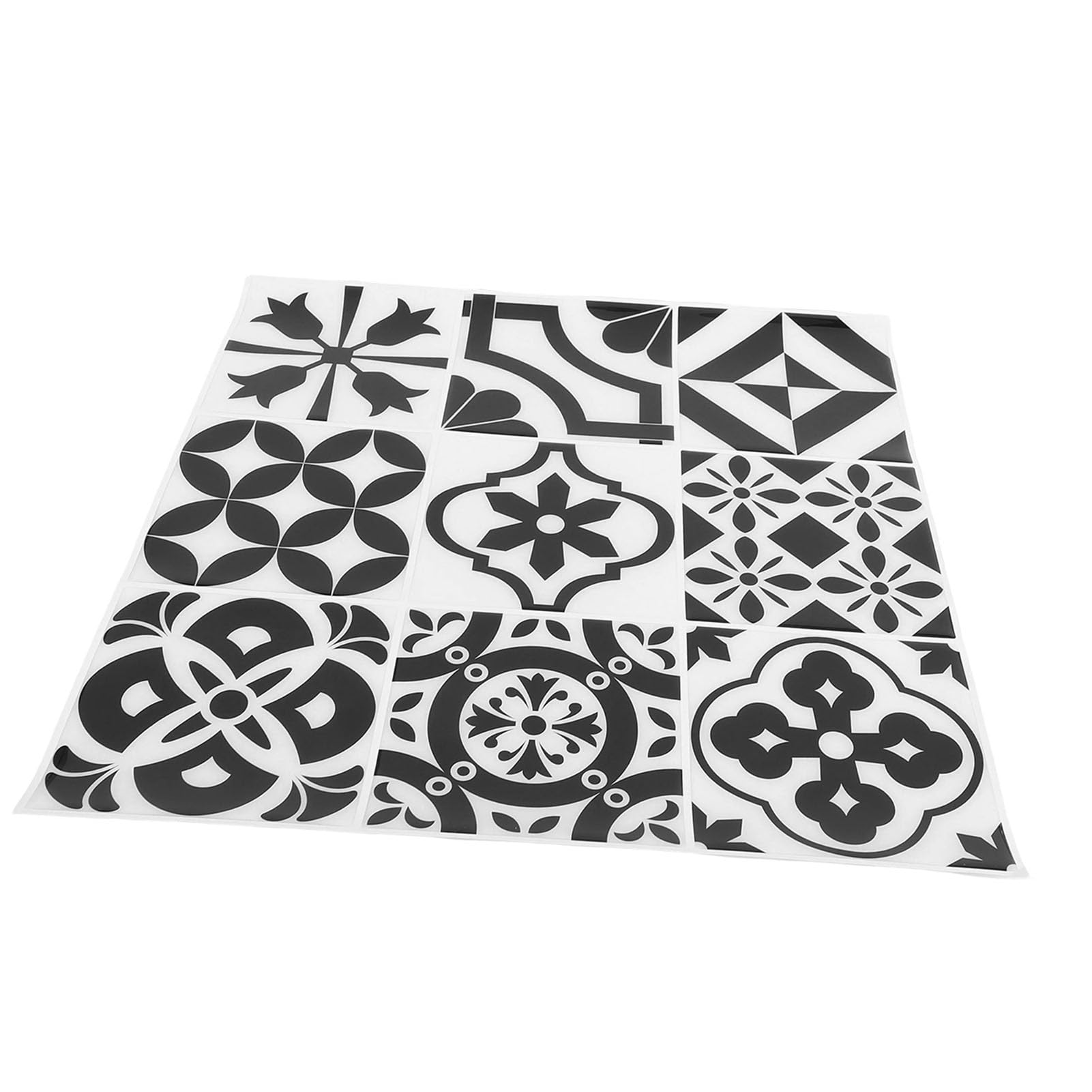 Yosoo Health Gear Naklejki ścienne 3D, Samoprzylepne Naklejki na Kafelki z PU PET 10 szt. 12x12 Cali Geometryczny Relief Dekoracje ścienne, Odklej i Przyklej do Kuchni łazienka Biuro Studio Strona