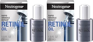 Neutrogena Rapid Wrinkle Repair Retinol Face Oil, Daily Anti-Aging Face Serum to Fight Fine Lines, Deep Wrinkles, & Dark Spots, 1.0 fl. oz,(Pack of 2)