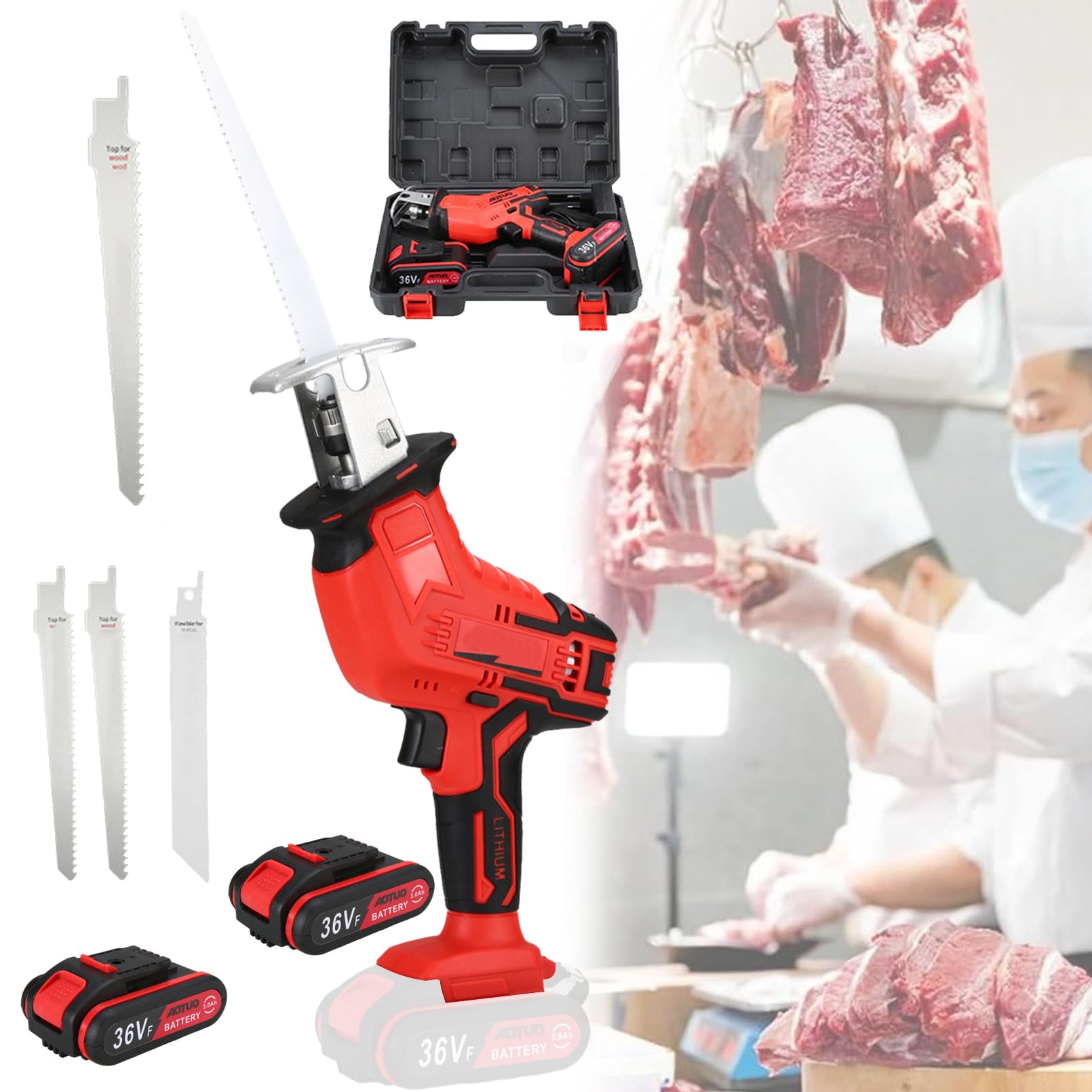 Galax Pro Reciprocating Saw s 20V, Variable Speed 0-3000 SPM