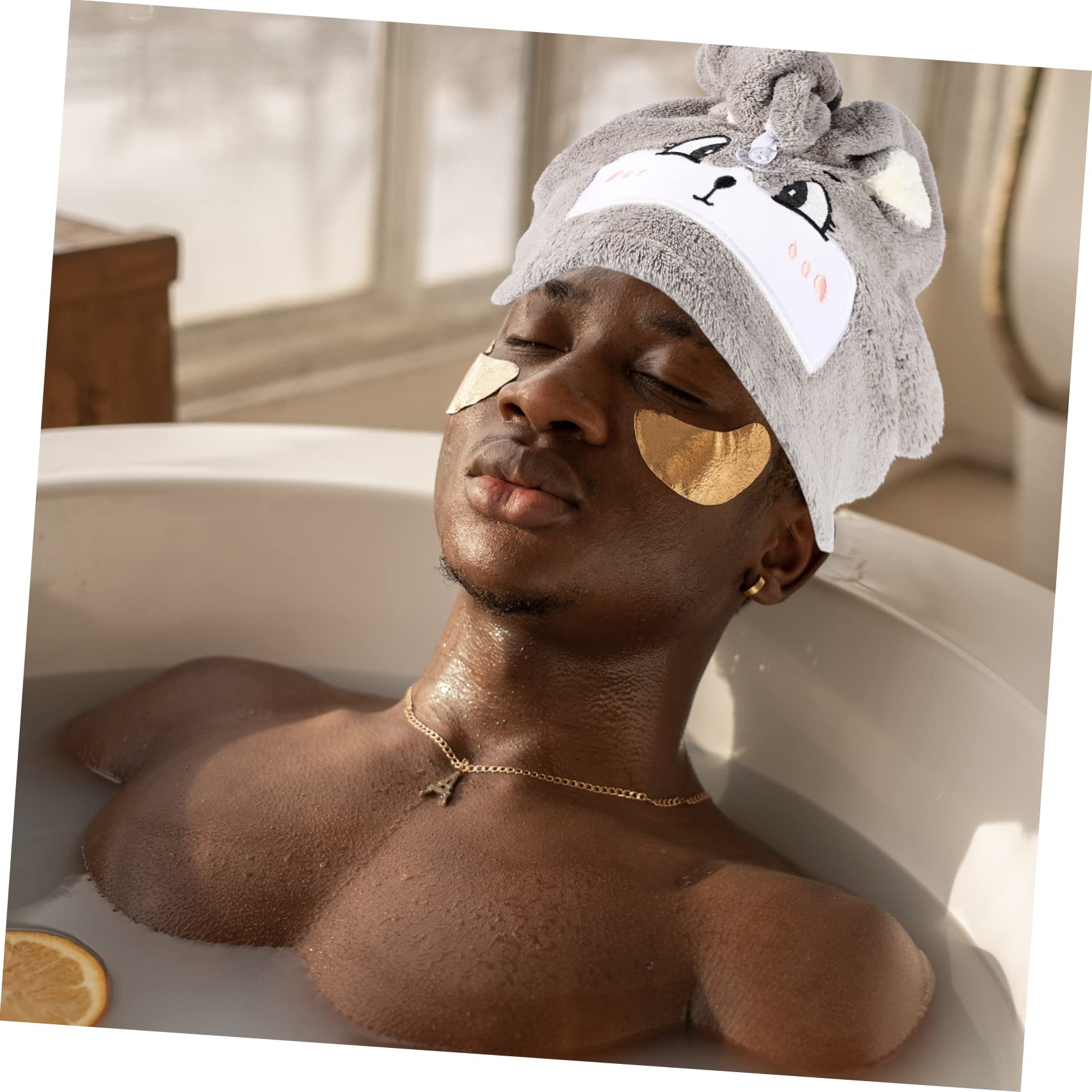 MAGICLULU 3st Trockene Haarkappe Super Saugfähiges Haartuch Hut Für Trockenes Haar Turban-Handtuch Badezubehör Körpertücher Zum Duschen Nasse Haare Polyester-Nylon-kettenwirkkorallen-Fleece